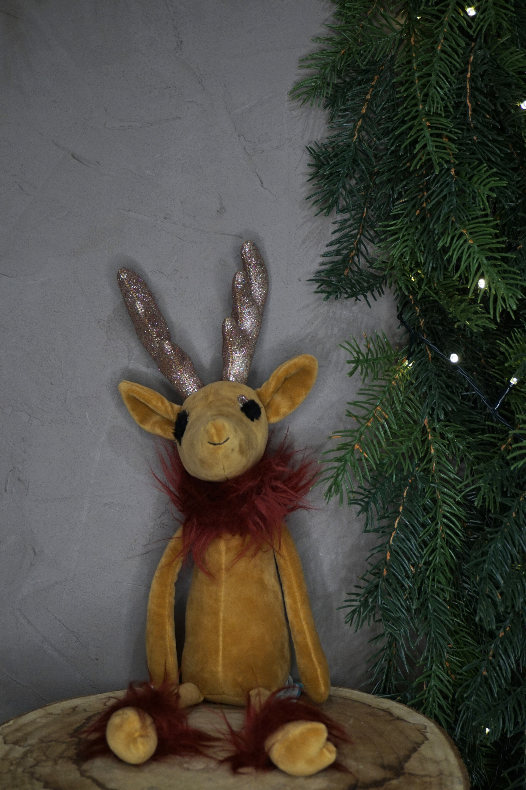 Pechuche - Reno cuernos brillantina pequeño