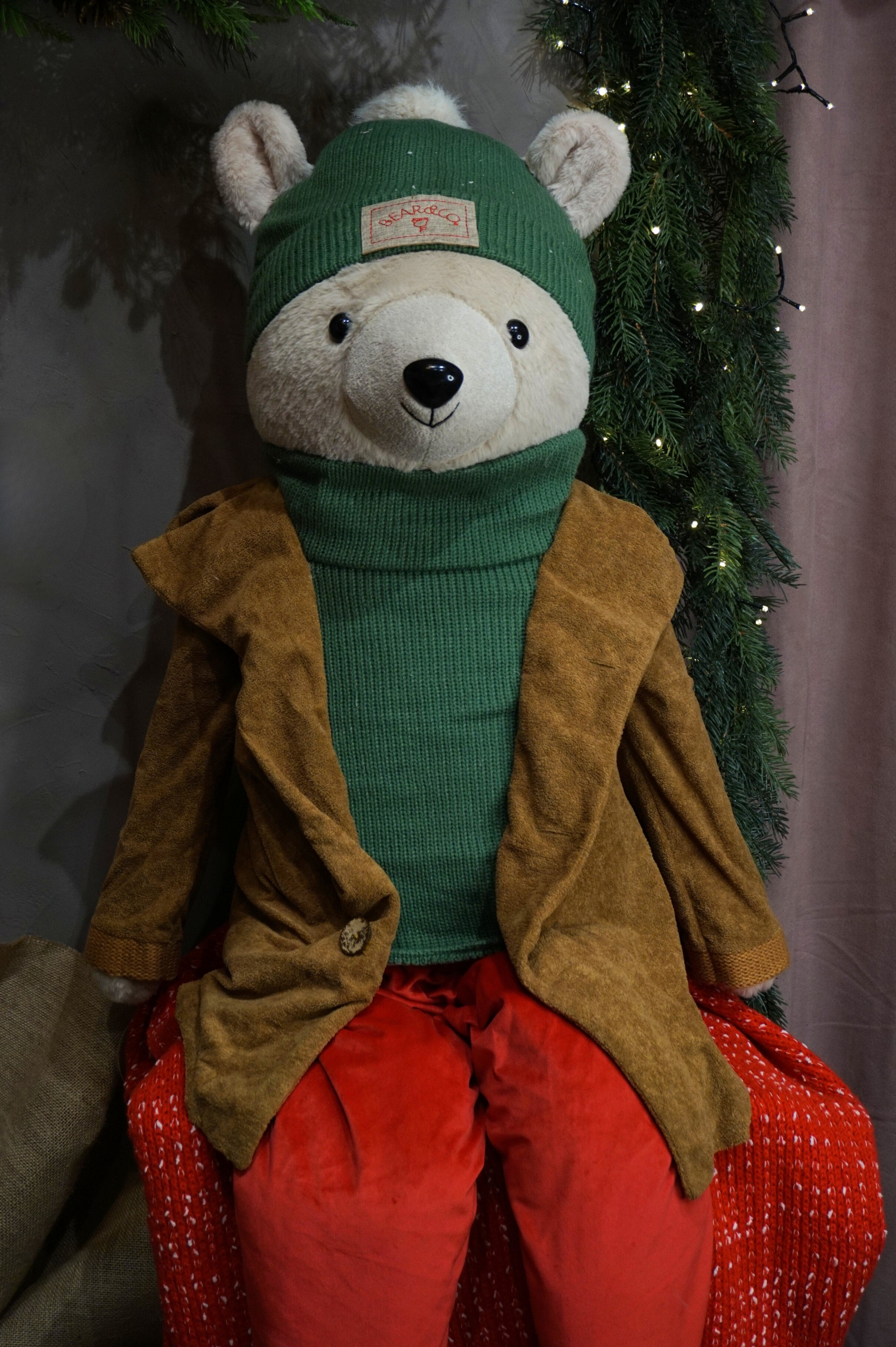 Peluche - Osito con ropa de invierno estilo urbano (Talla XXL) - Imagen 2