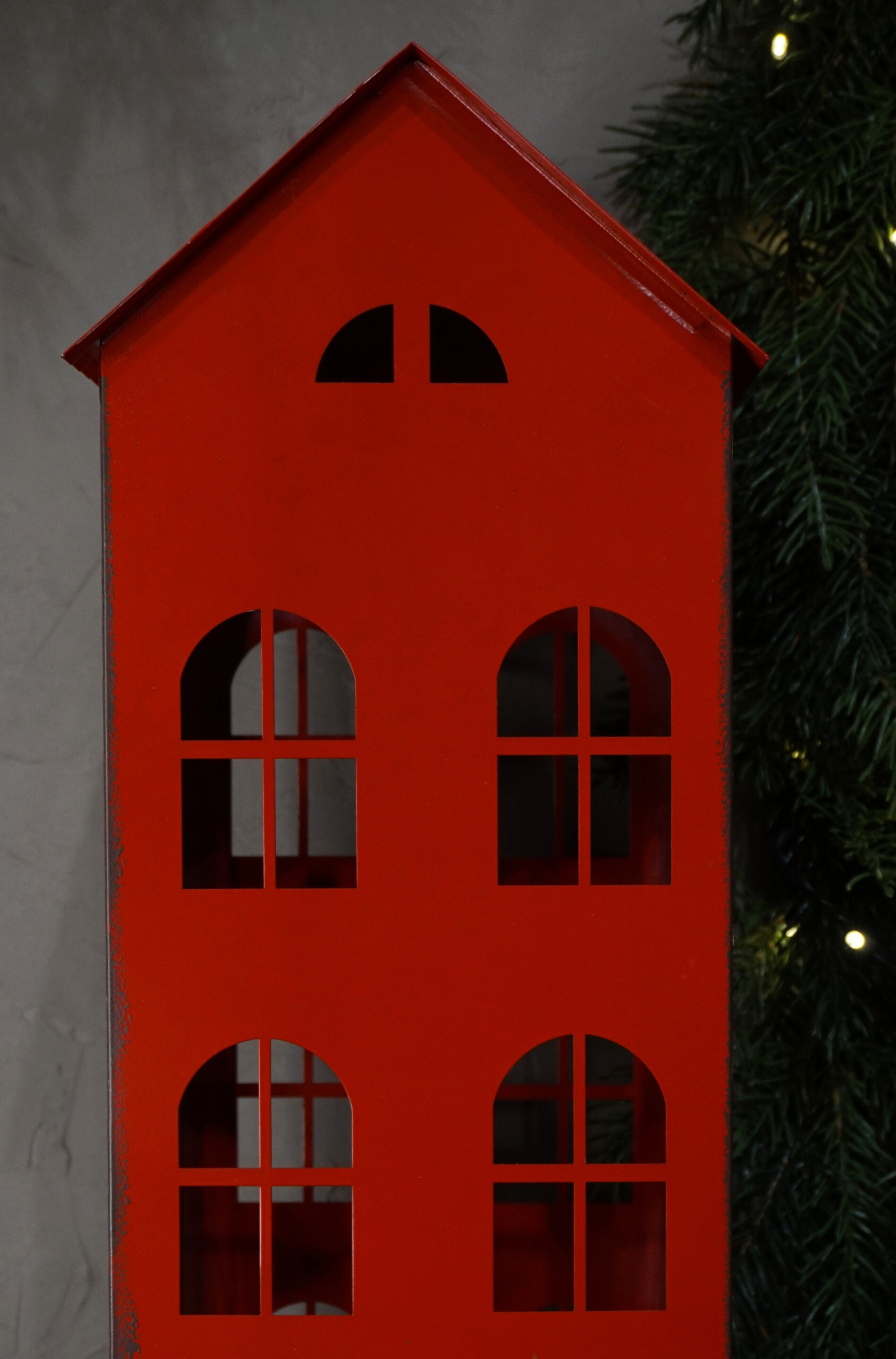 Decoración - Casa metal roja - Imagen 2