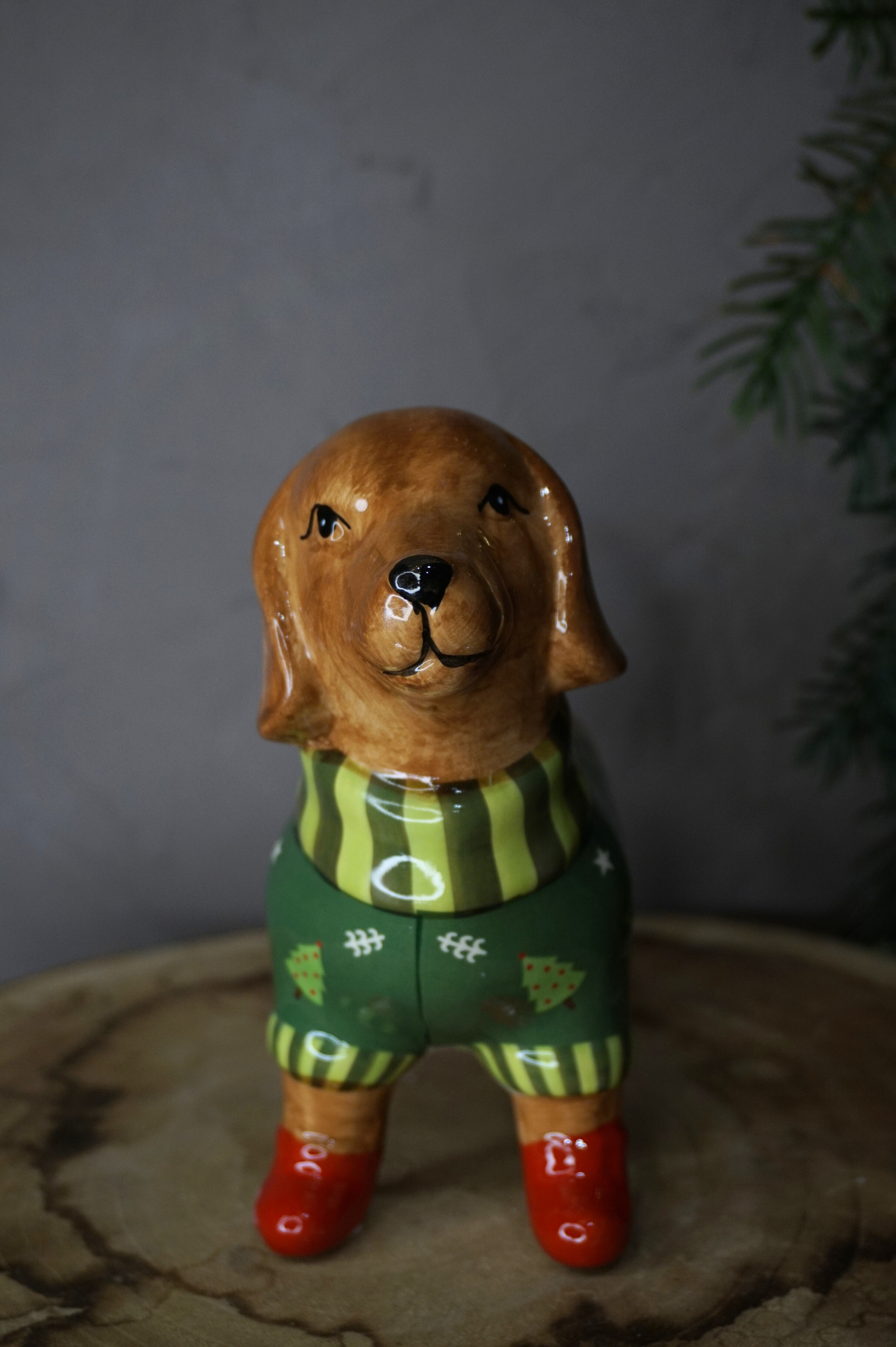 Complementos - Perro macetero navideño - Imagen 2