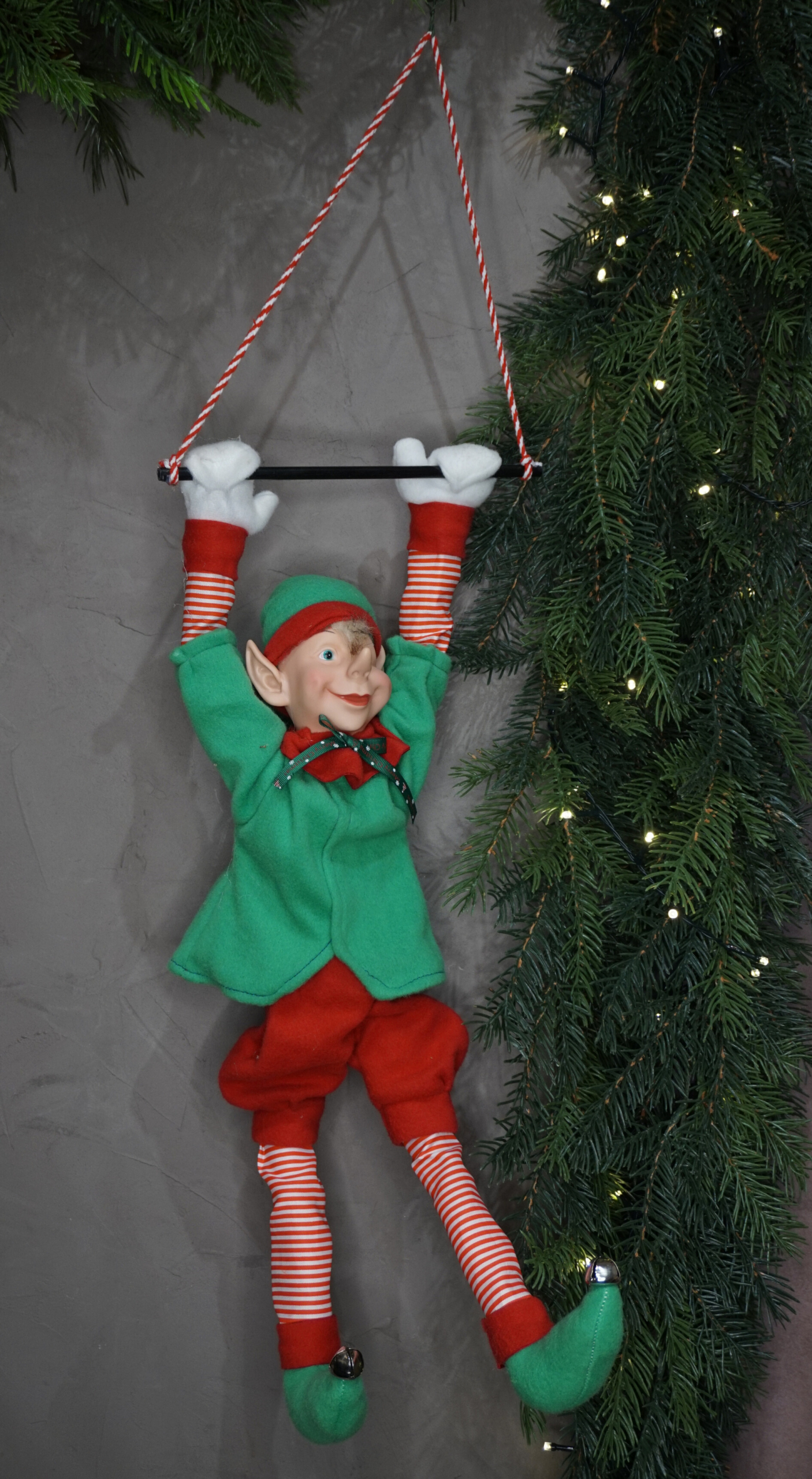 Decoración - Elfo cascabel colgante bailarín