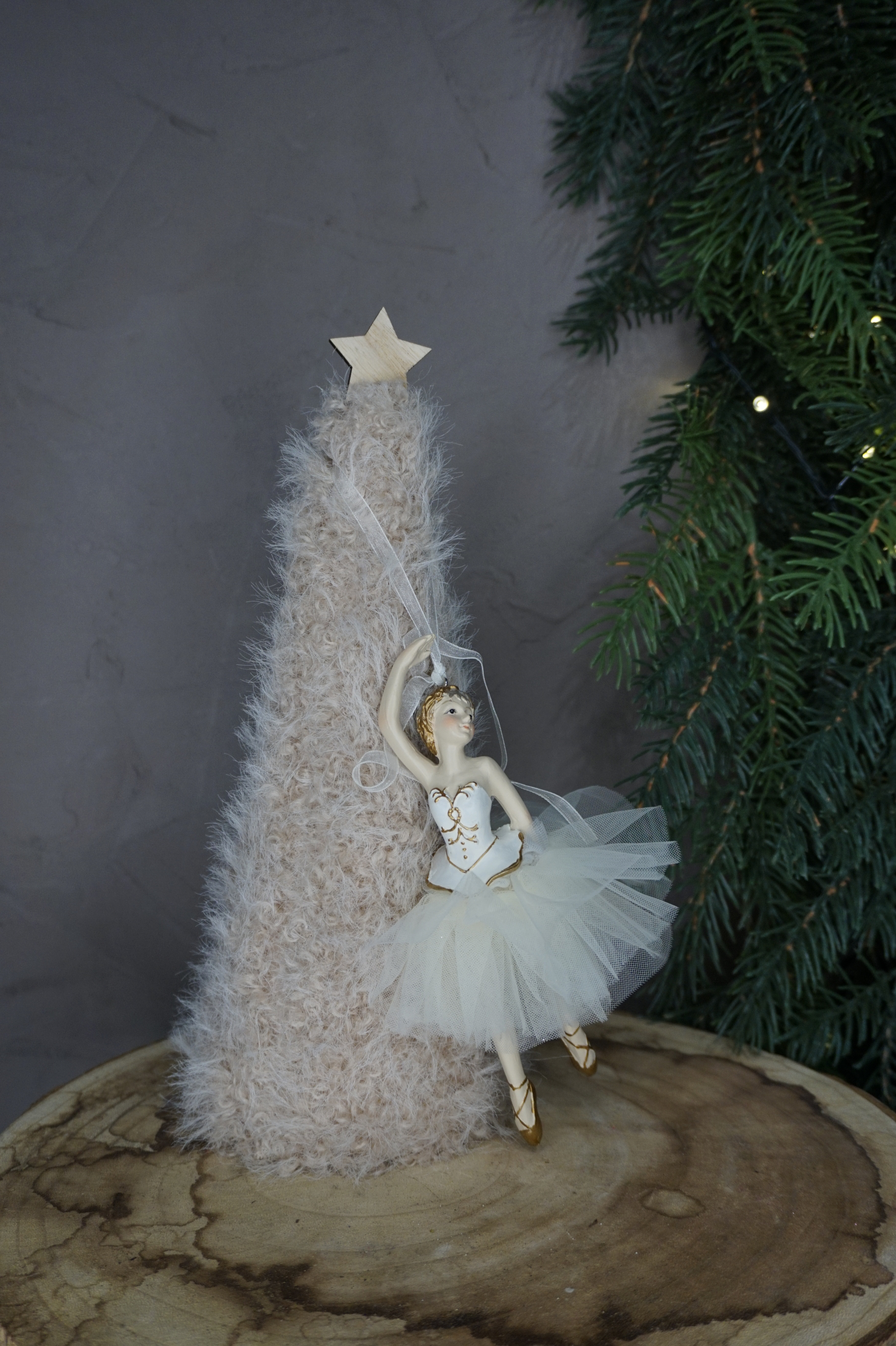 Adorno árbol - Bailarina ballet blanca