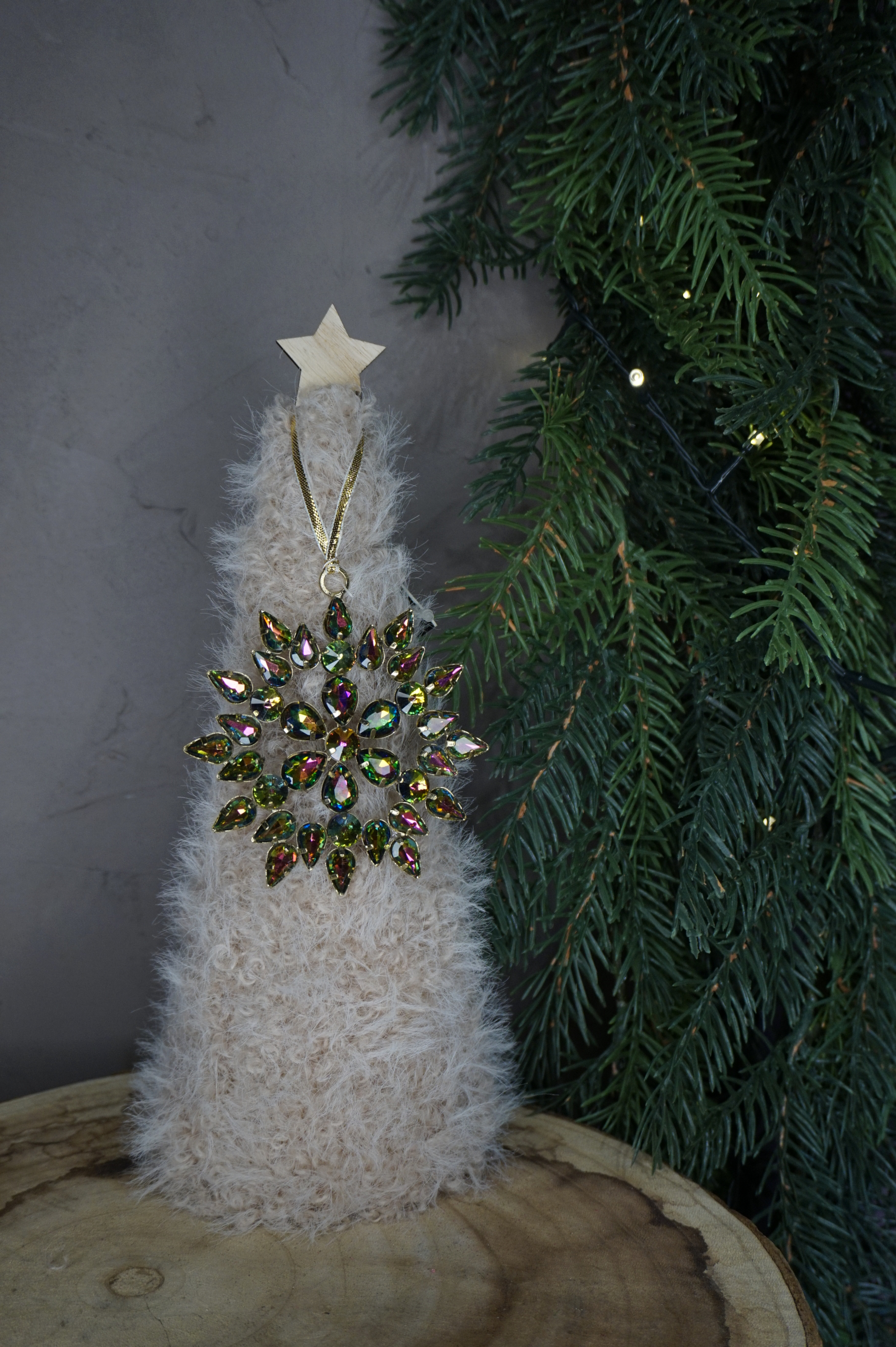 Adorno árbol - Copo de nieve navideño