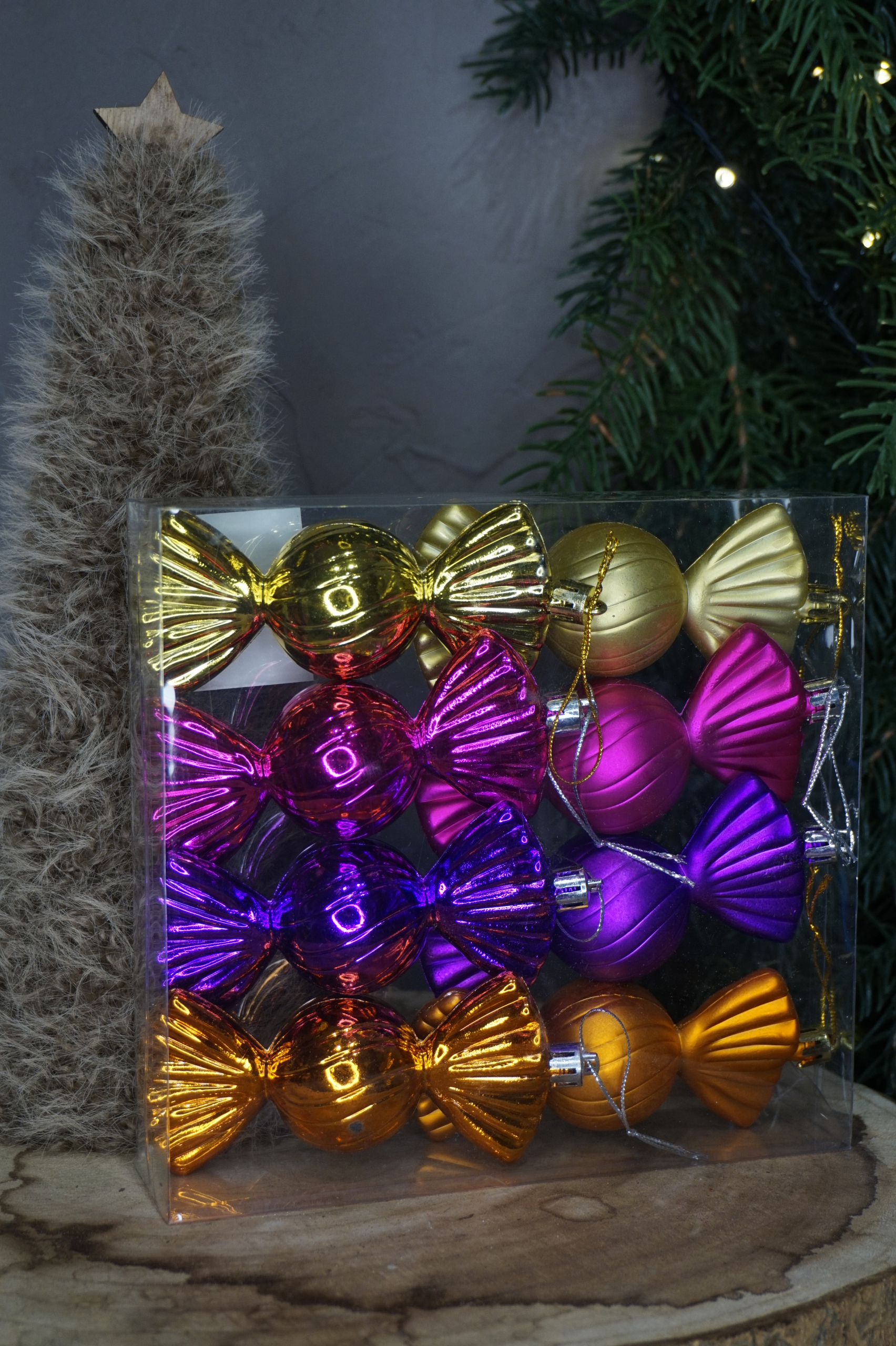 Paquete adornos navideños en forma de caramelo - Imagen 2