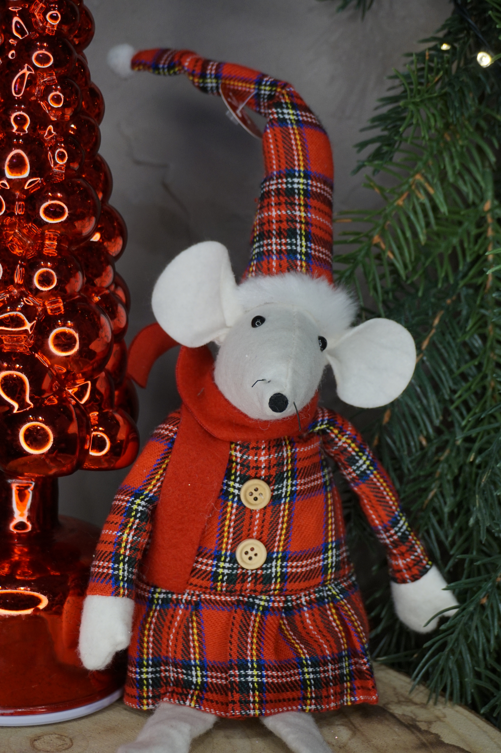 Alternative view of Peluche - Ratita vestido navideño