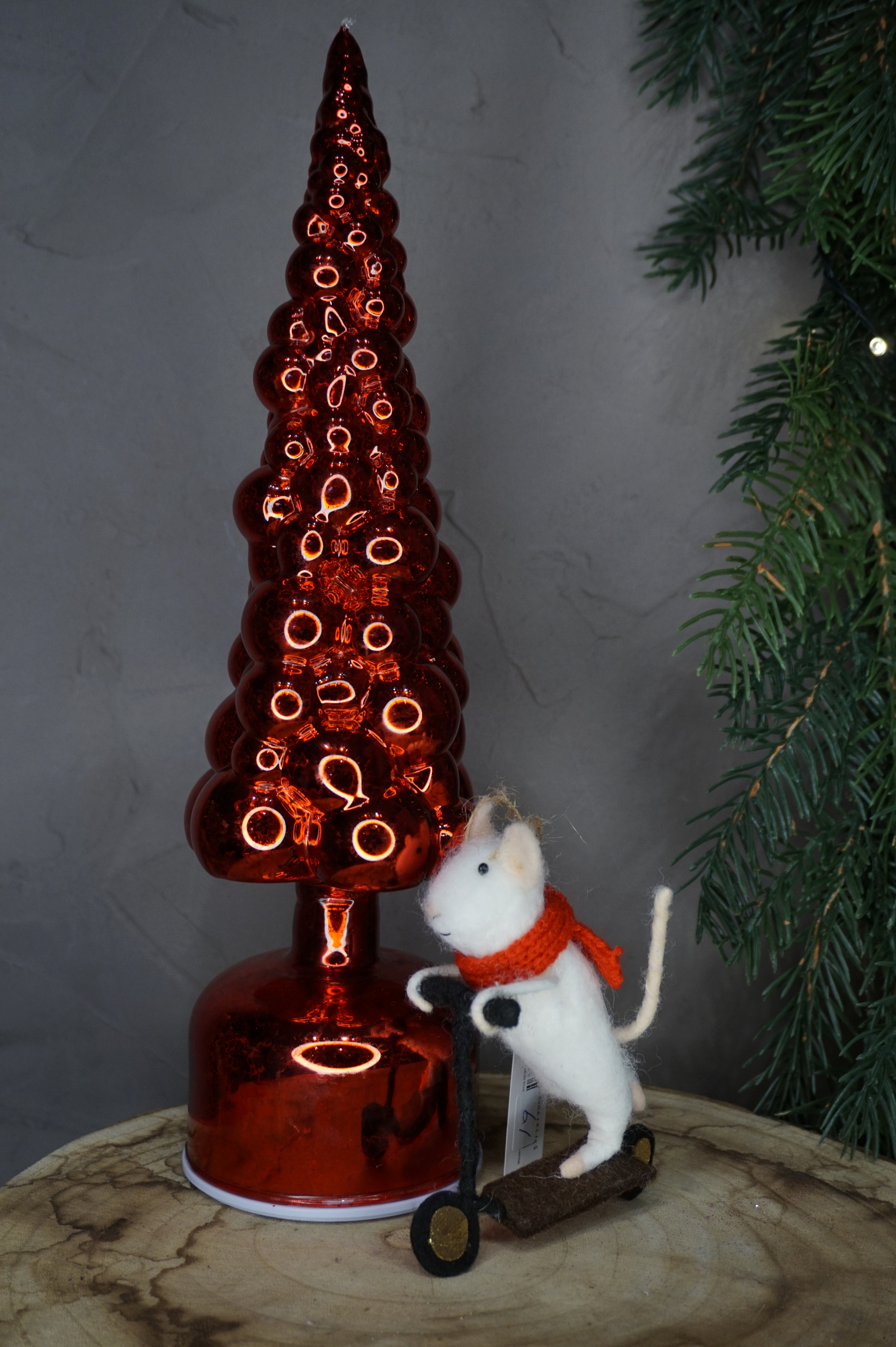 Adorno árbol - Ratón sobre patinete - Imagen 3