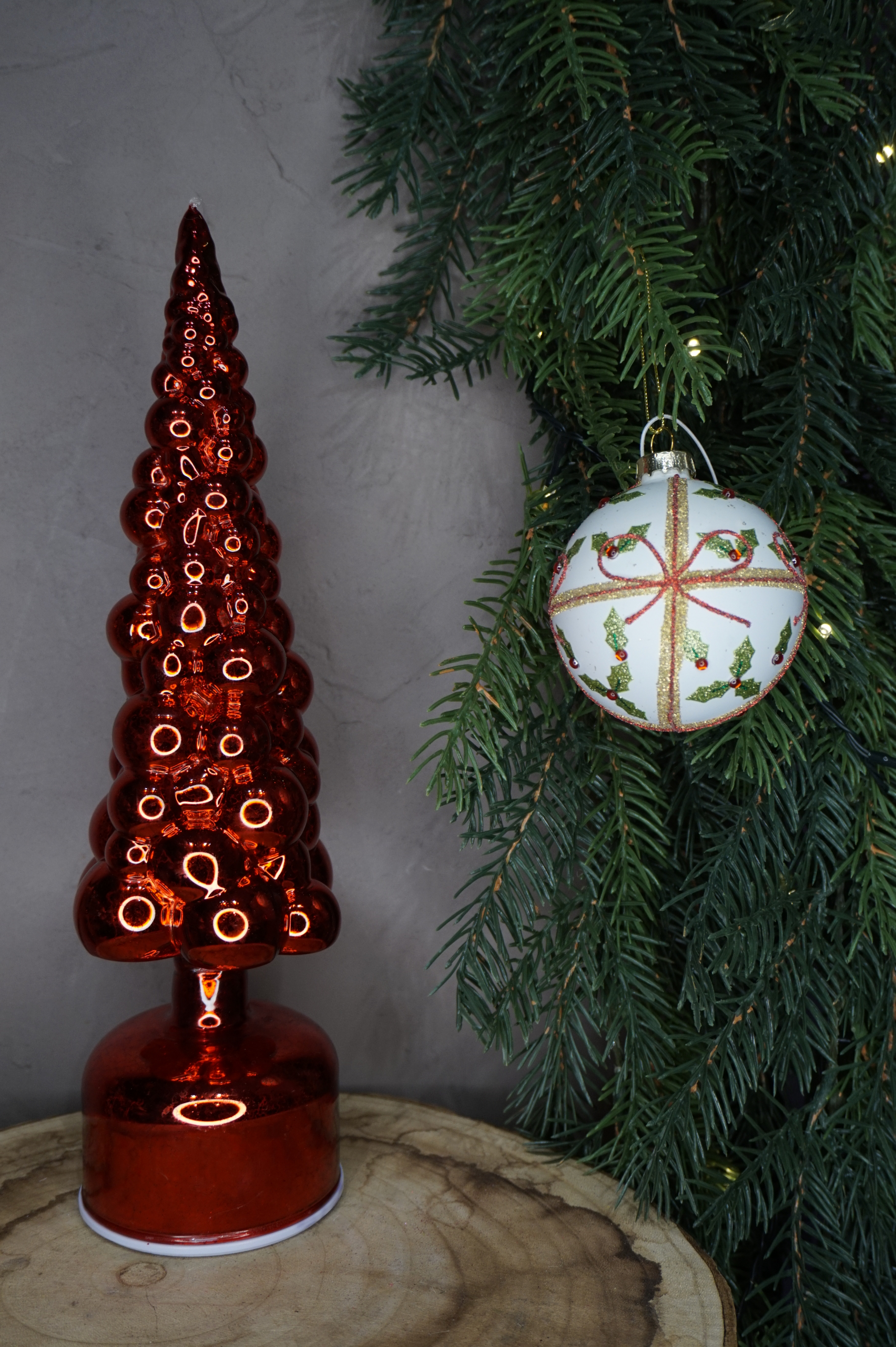 Adorno árbol - Bola de Navidad estampado de regalo - Imagen 3