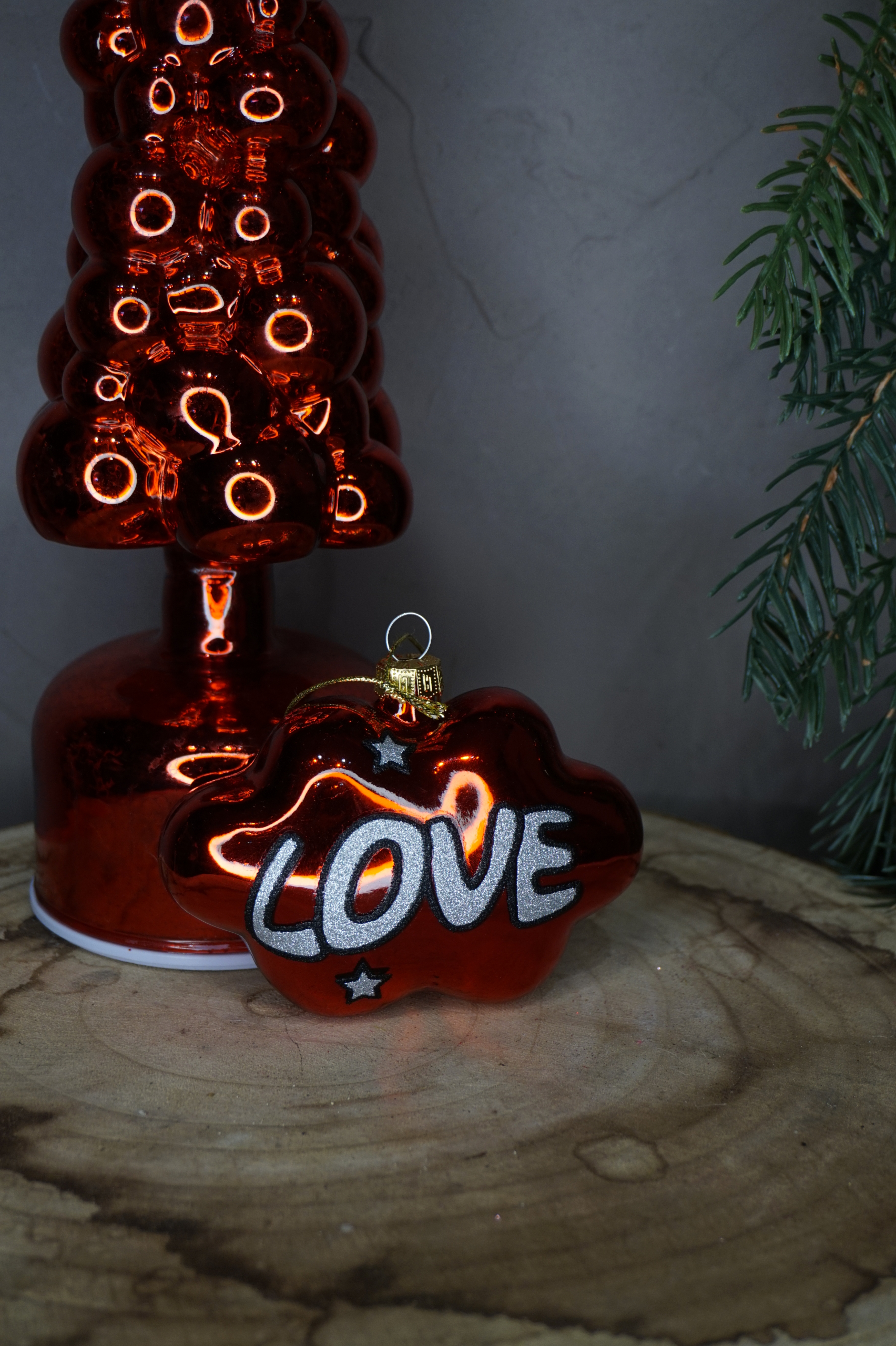 Adorno árbol - Nube con letras "LOVE" - Imagen 2