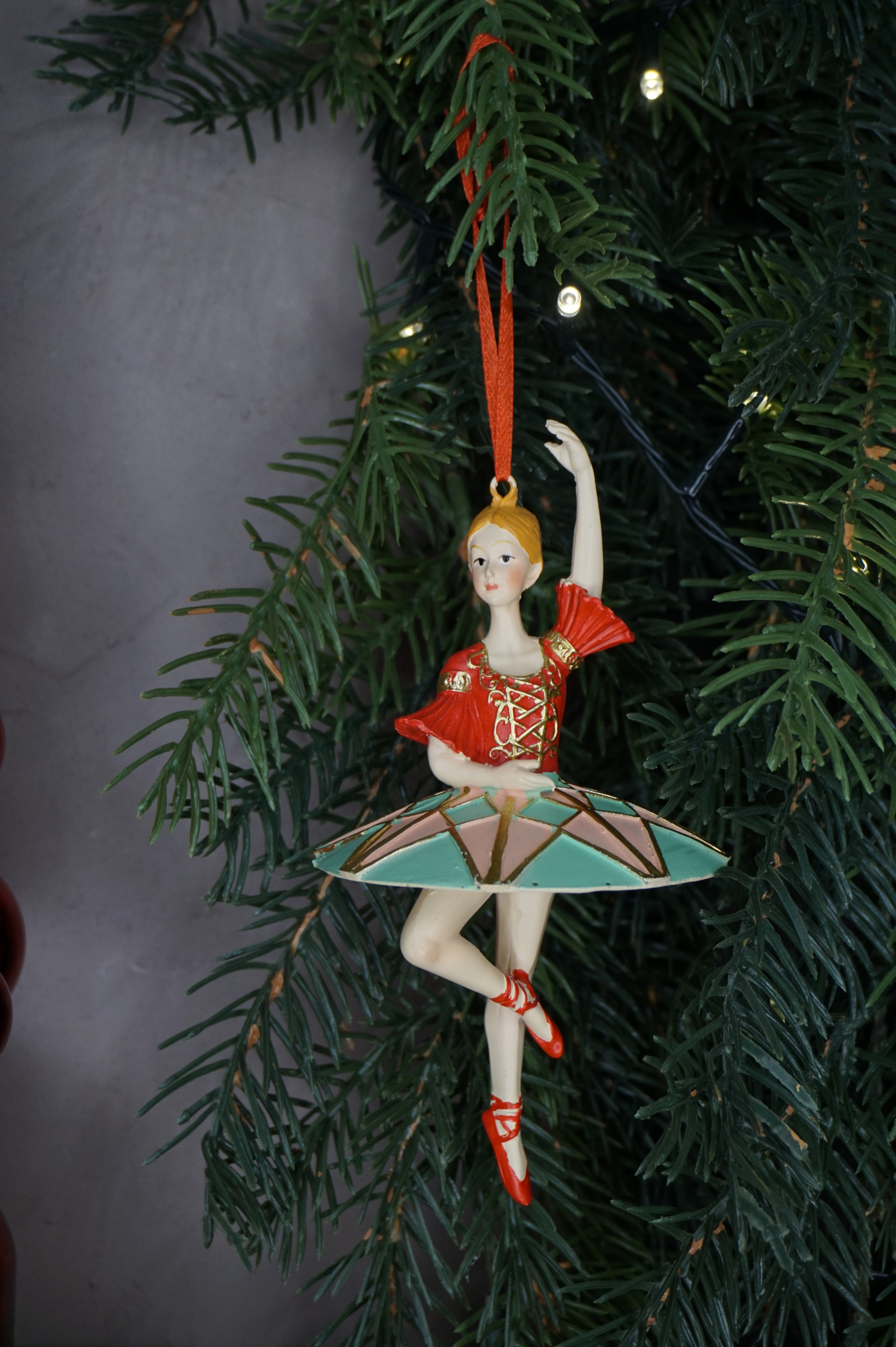 Adorno árbol - Bailarina ballet color rojo - Imagen 2