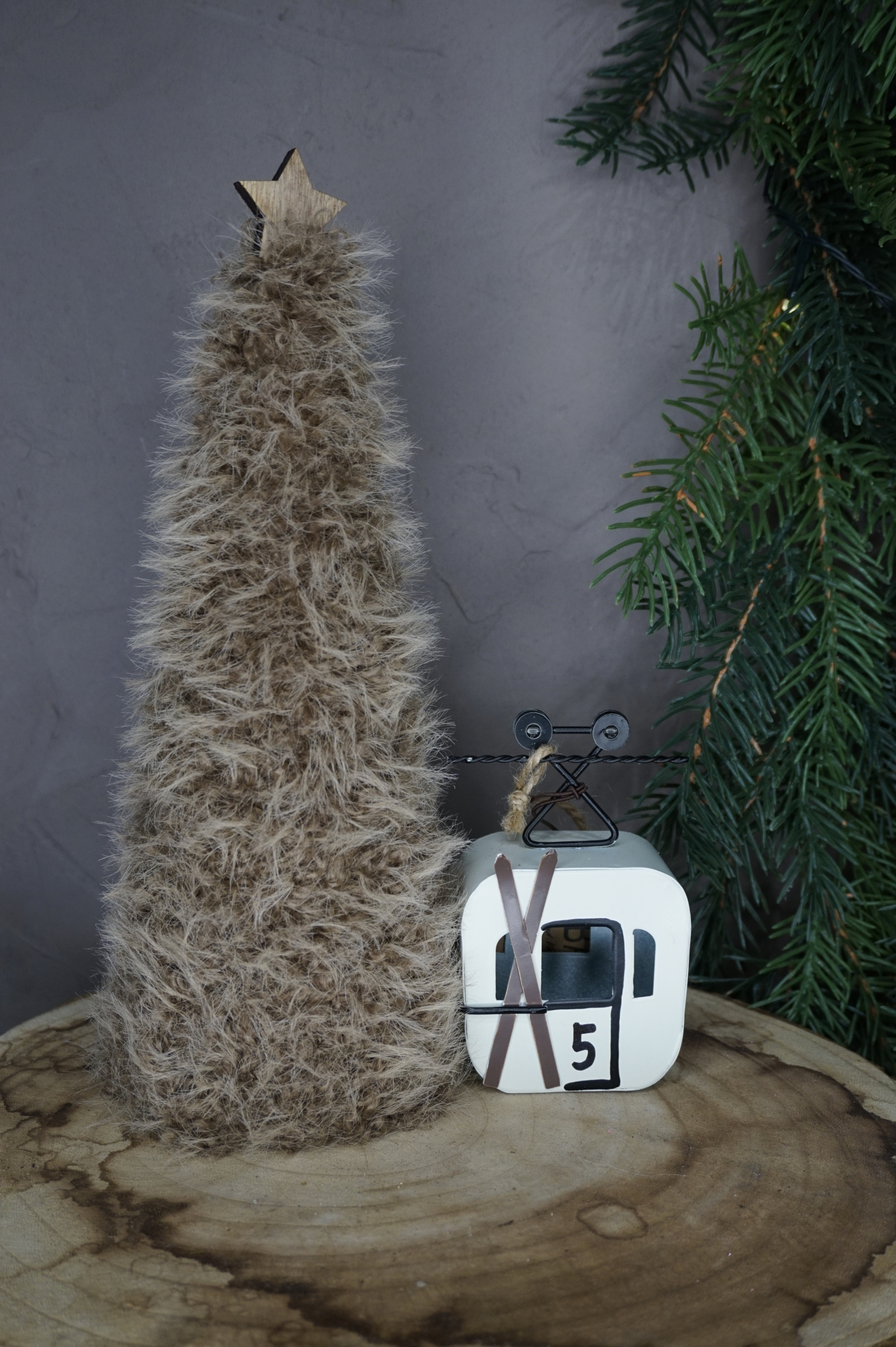 Adornos árbol – Cabina teleférico blanca