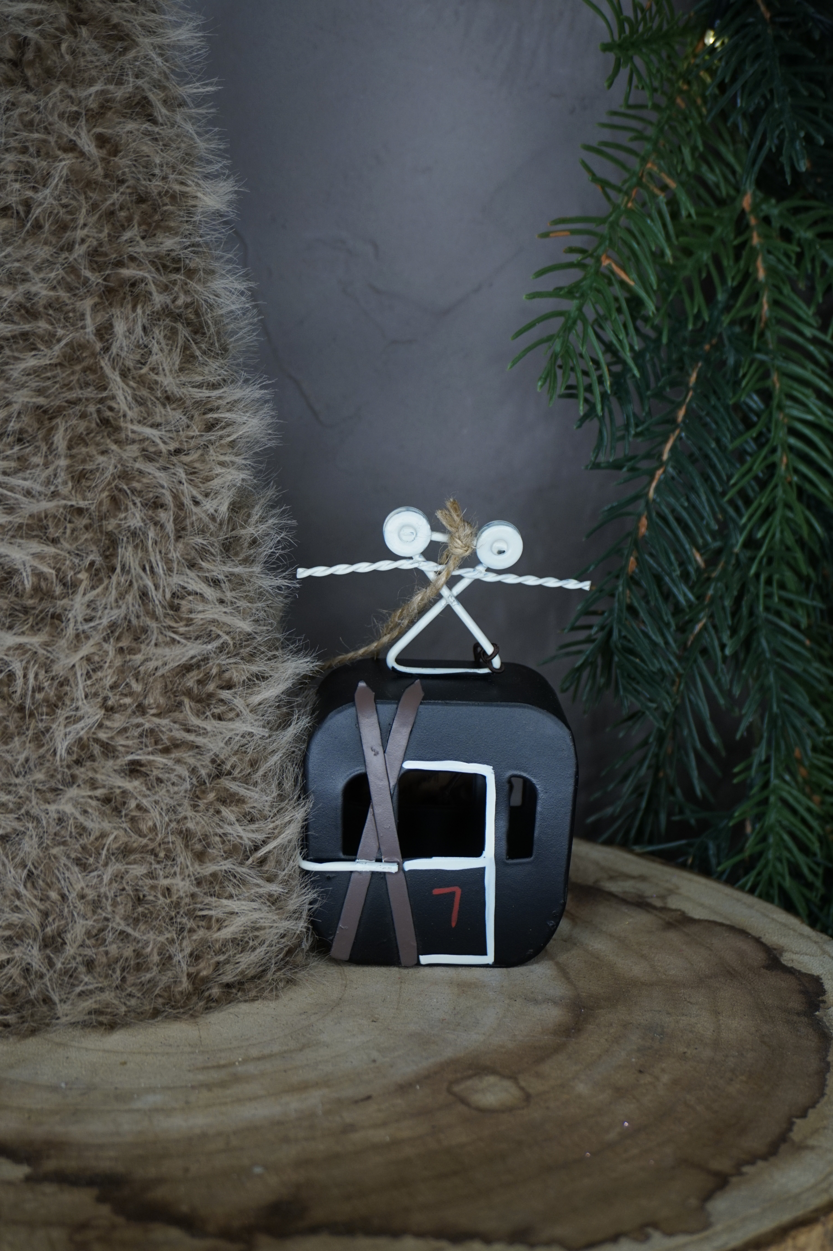 Adornos árbol - Cabina teleférico negra - Imagen 2