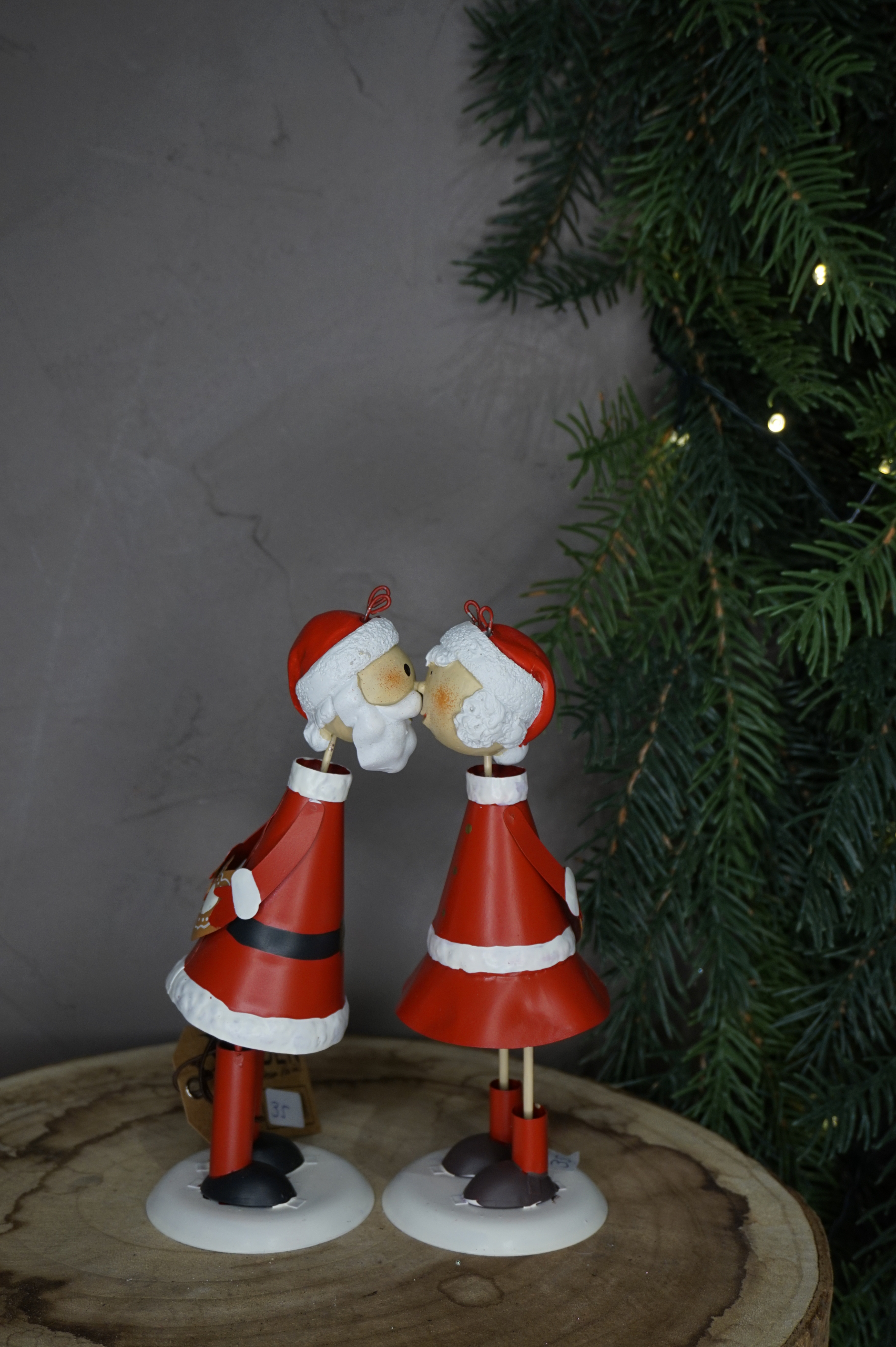 Decoración navideña - Mamá Nöel y Papá Nöel beso imantado - Imagen 3