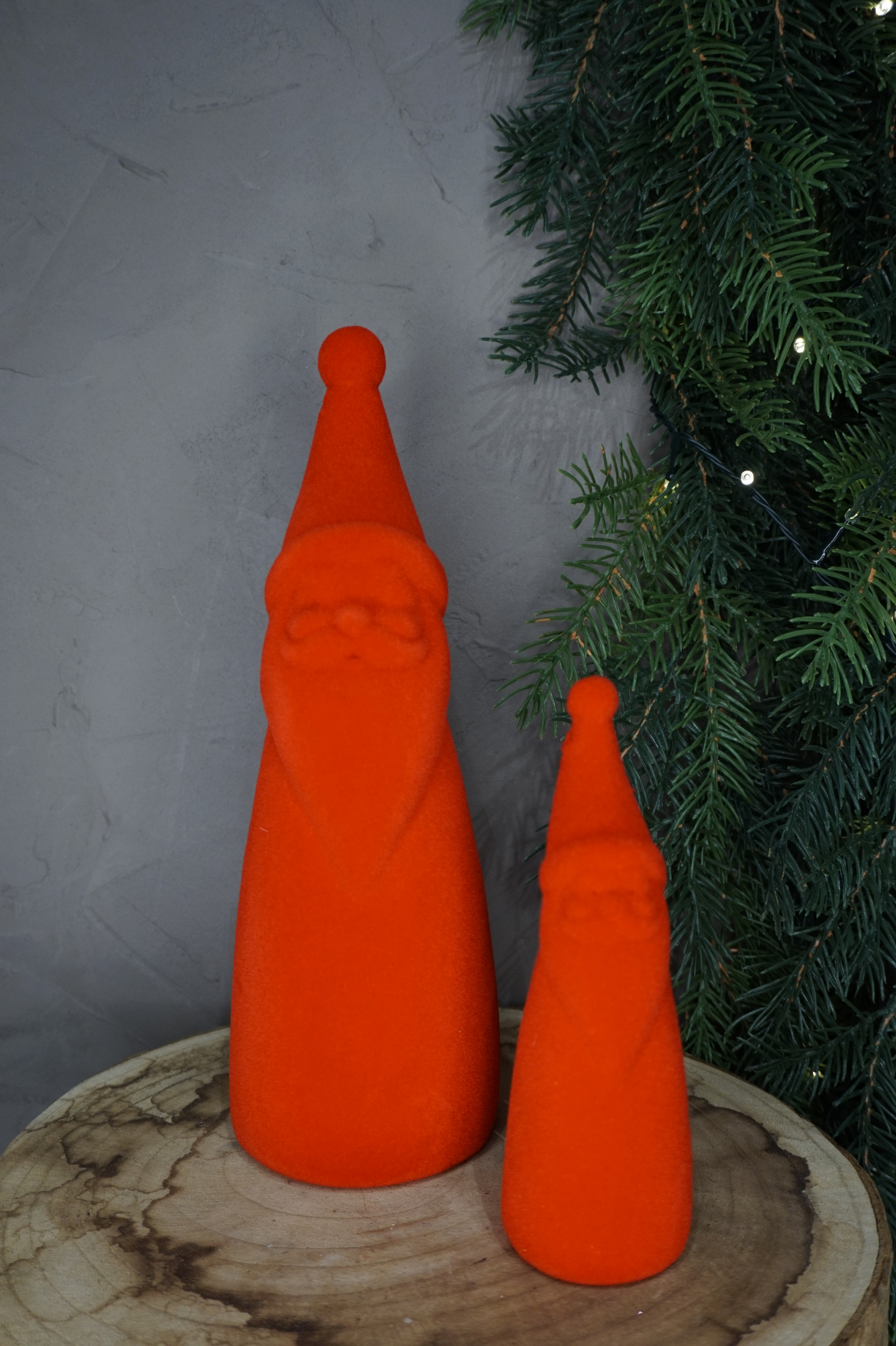 Decoración - Papa Nöel terciopelo rojo pequeño - Imagen 2