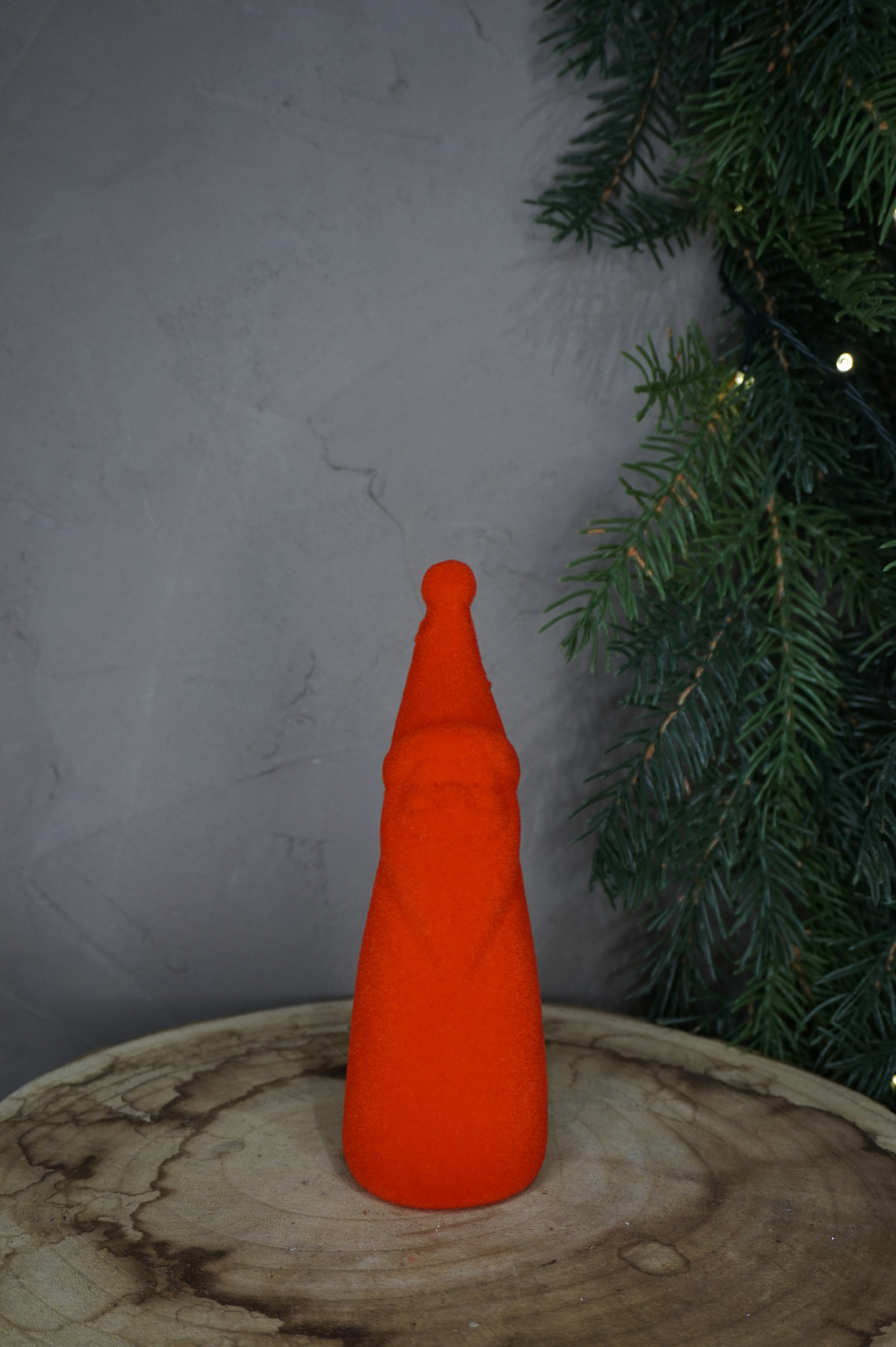 Decoración - Papa Nöel terciopelo rojo pequeño