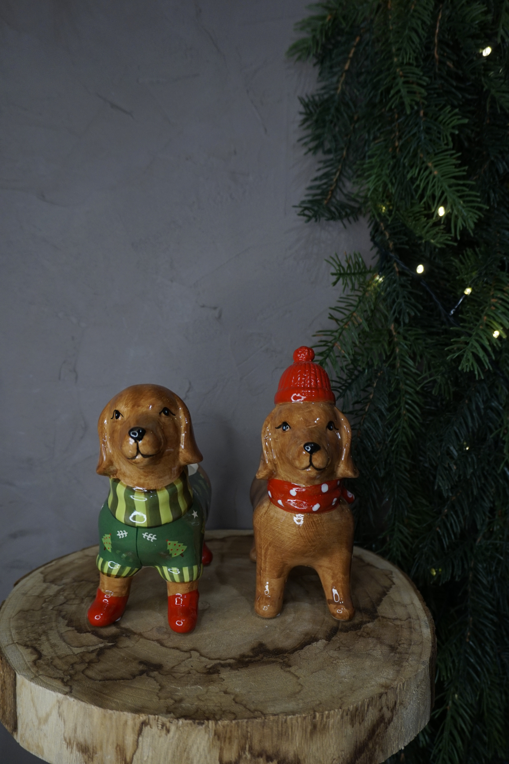 Accesorios - Perro macetero navideño - Imagen 4