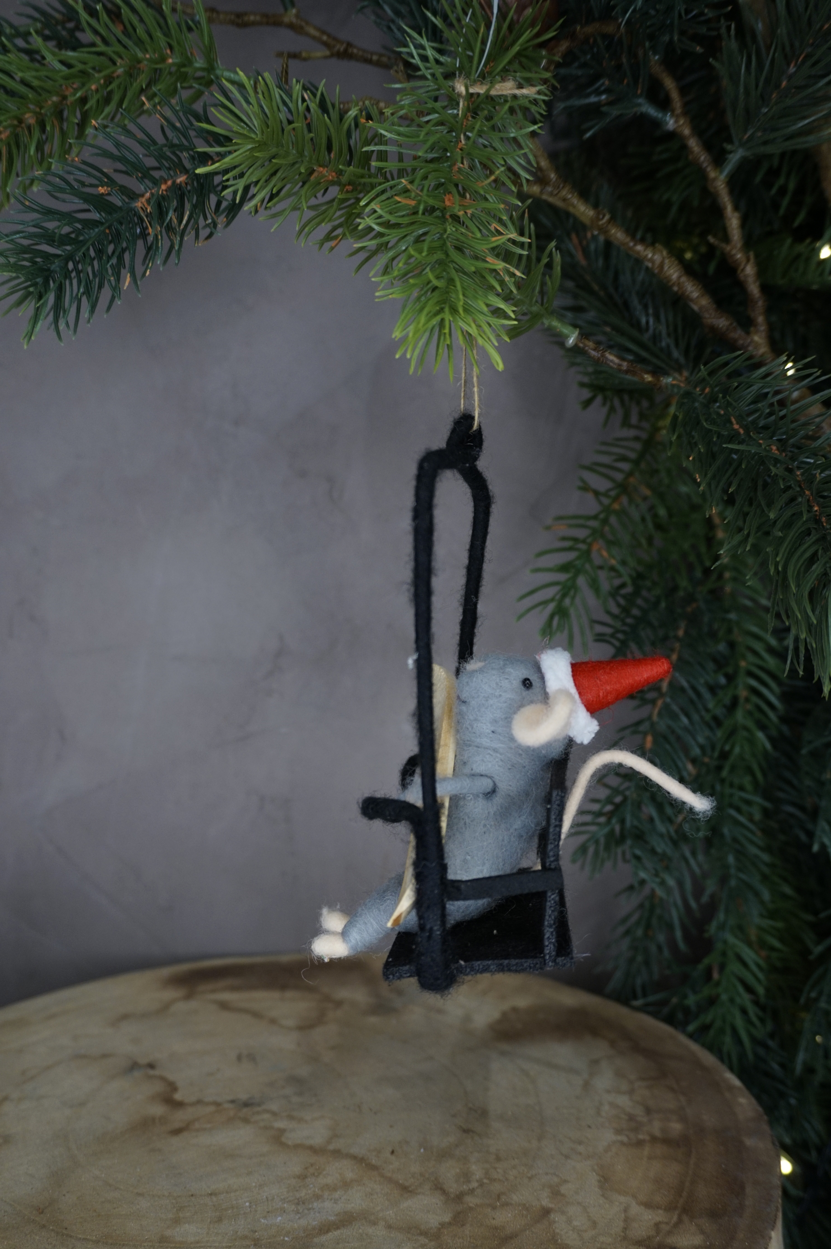 Adorno árbol - Ratoncito en telesilla snowboard - Imagen 3
