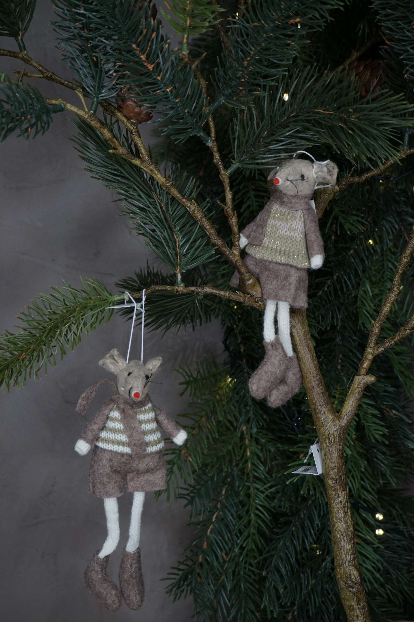 Adorno árbol - Ratoncito en pareja chica - Imagen 2