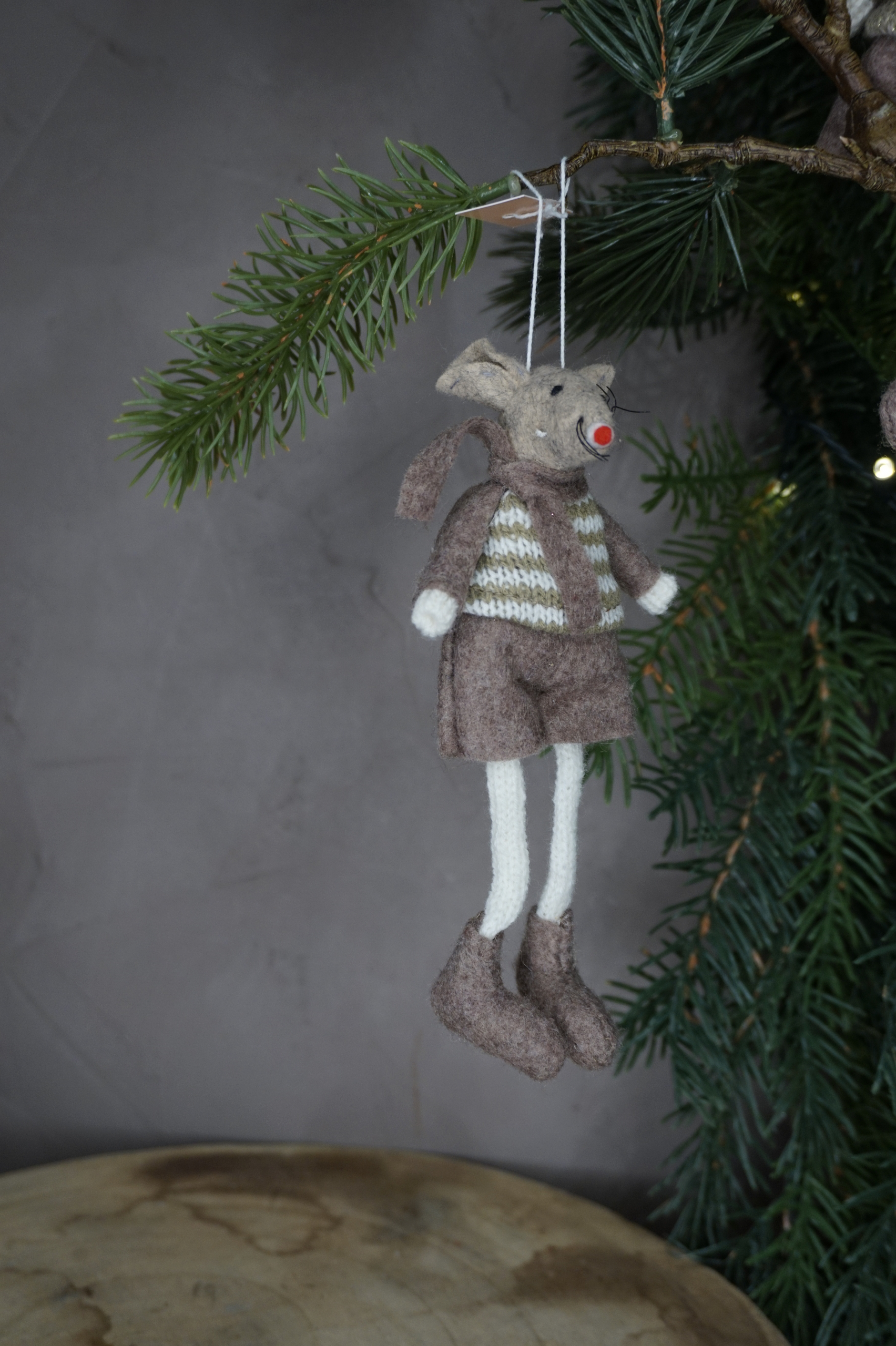 Adorno árbol - Ratoncito en pareja chico