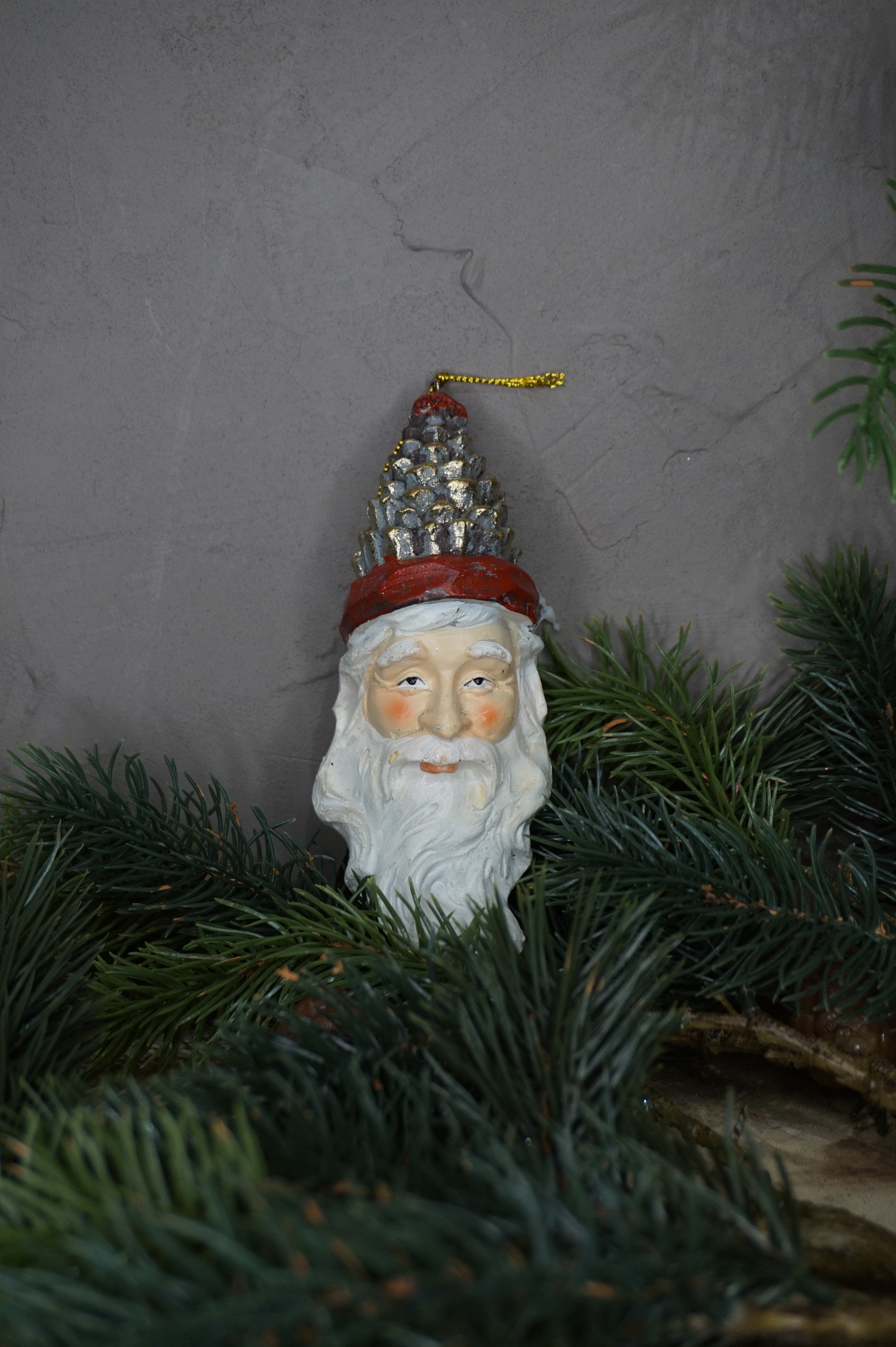 Adorno árbol - Bola de Navidad figura Papá Nöel - Imagen 2