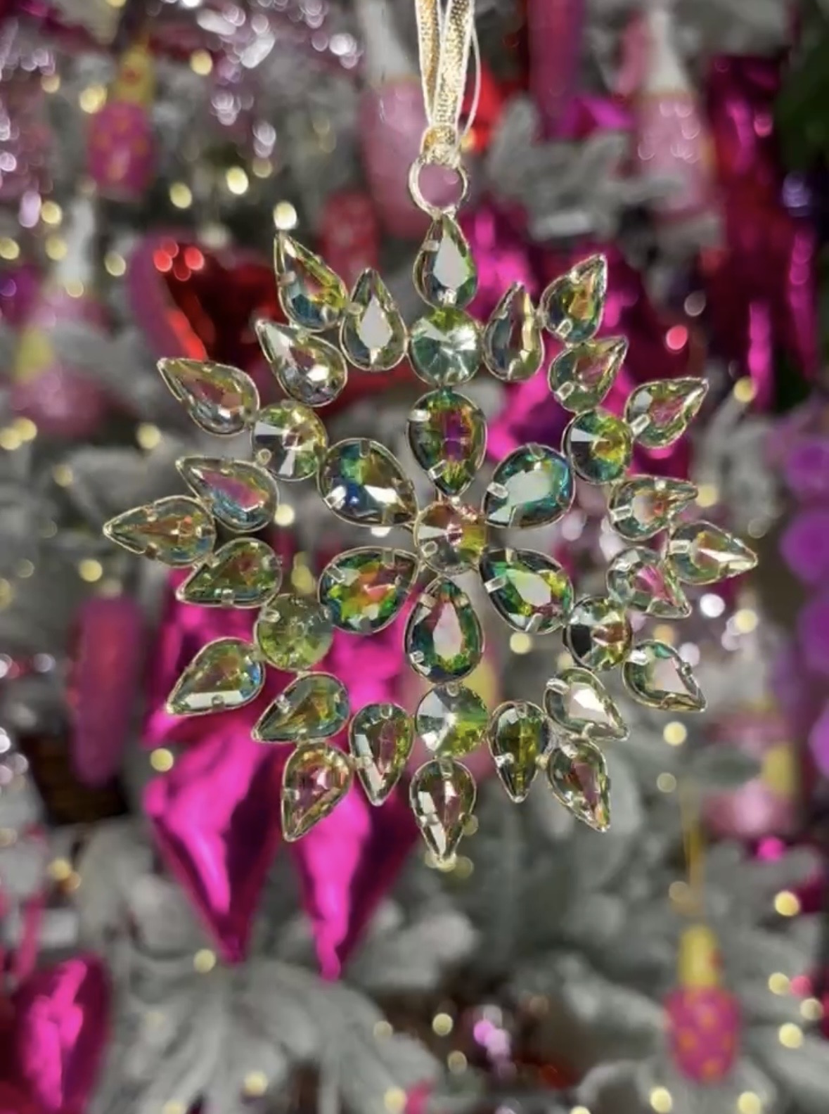 Adorno árbol - Copo de nieve navideño