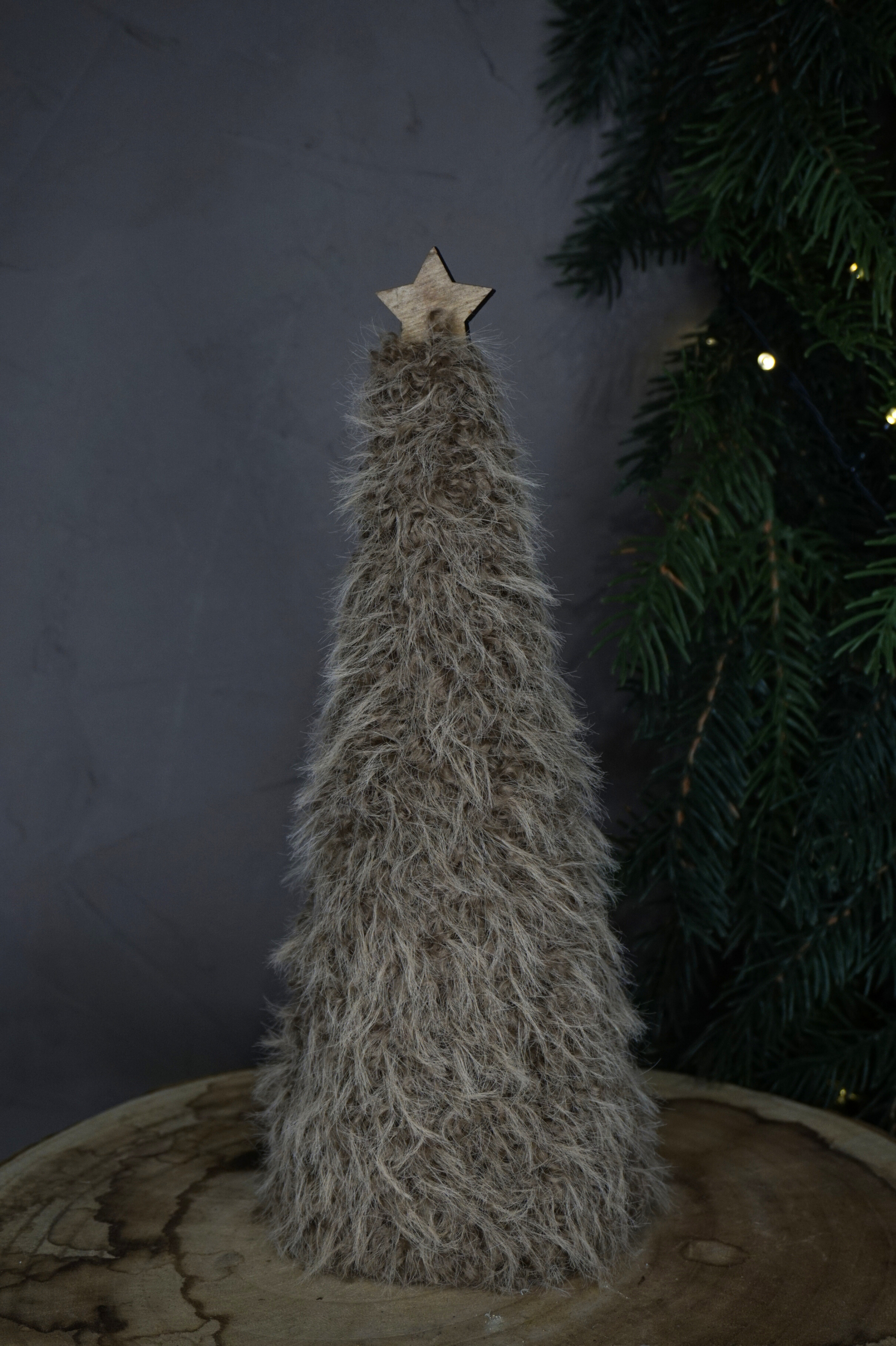 Árbol nórdico artesanal marrón