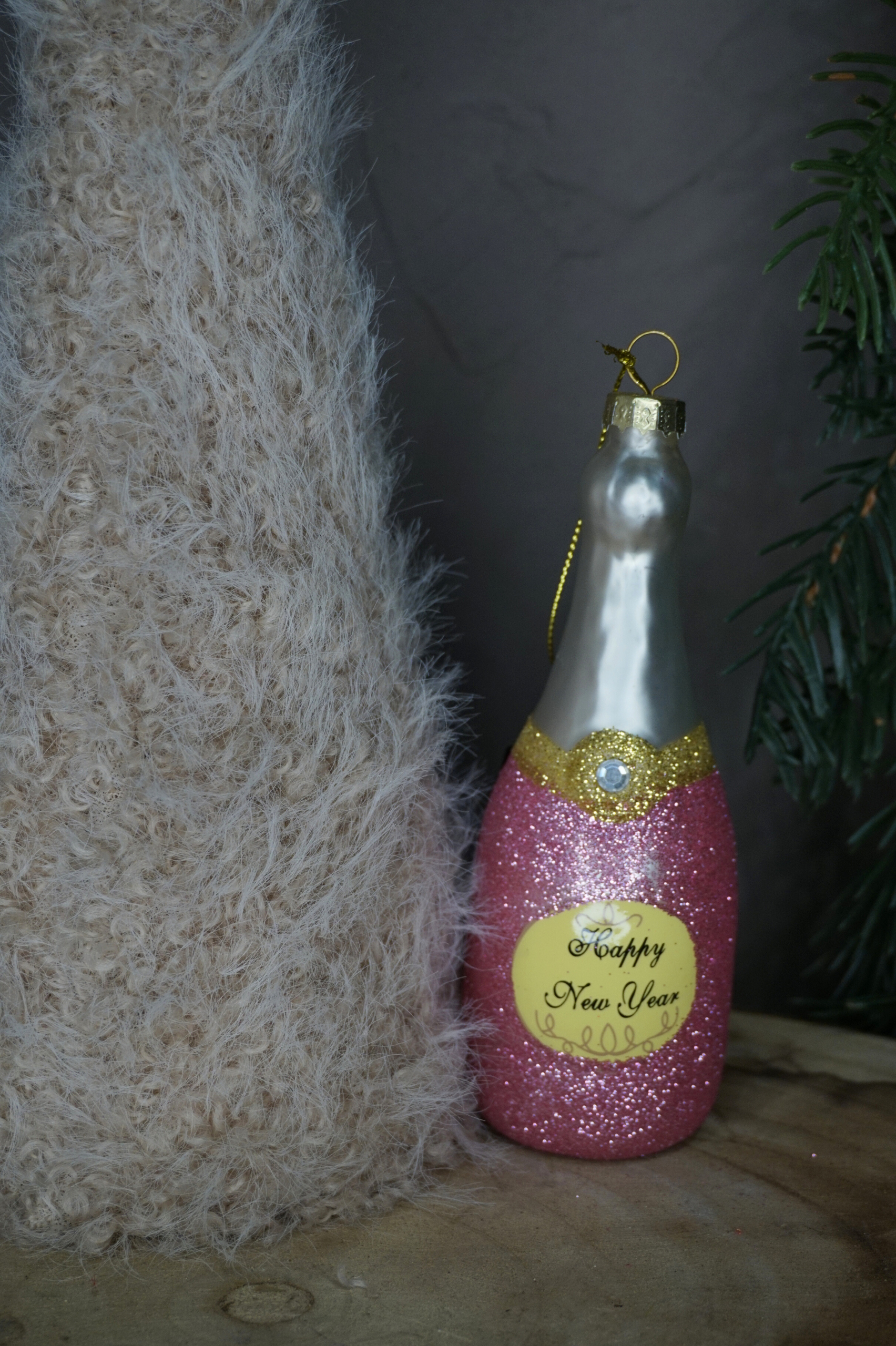 Alternative view of Adorno árbol - botella de champán