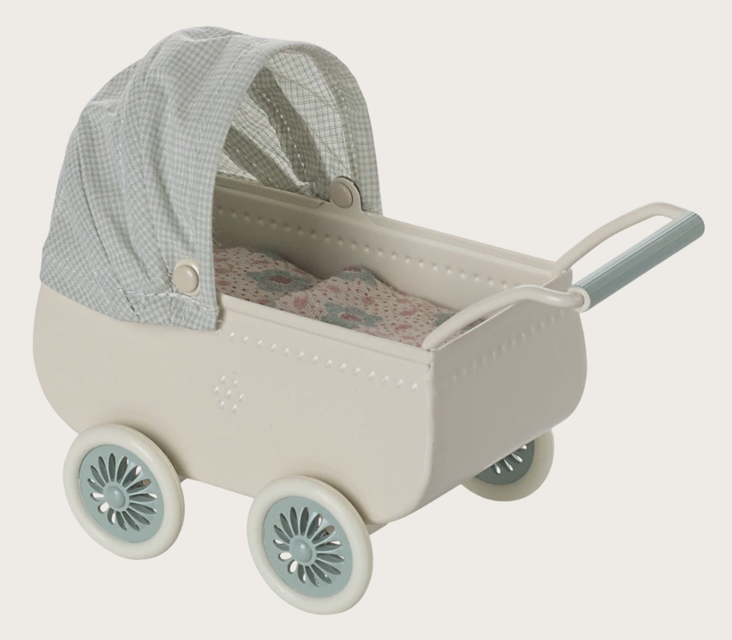 Carro con bebé ratón - Menta - Imagen 4