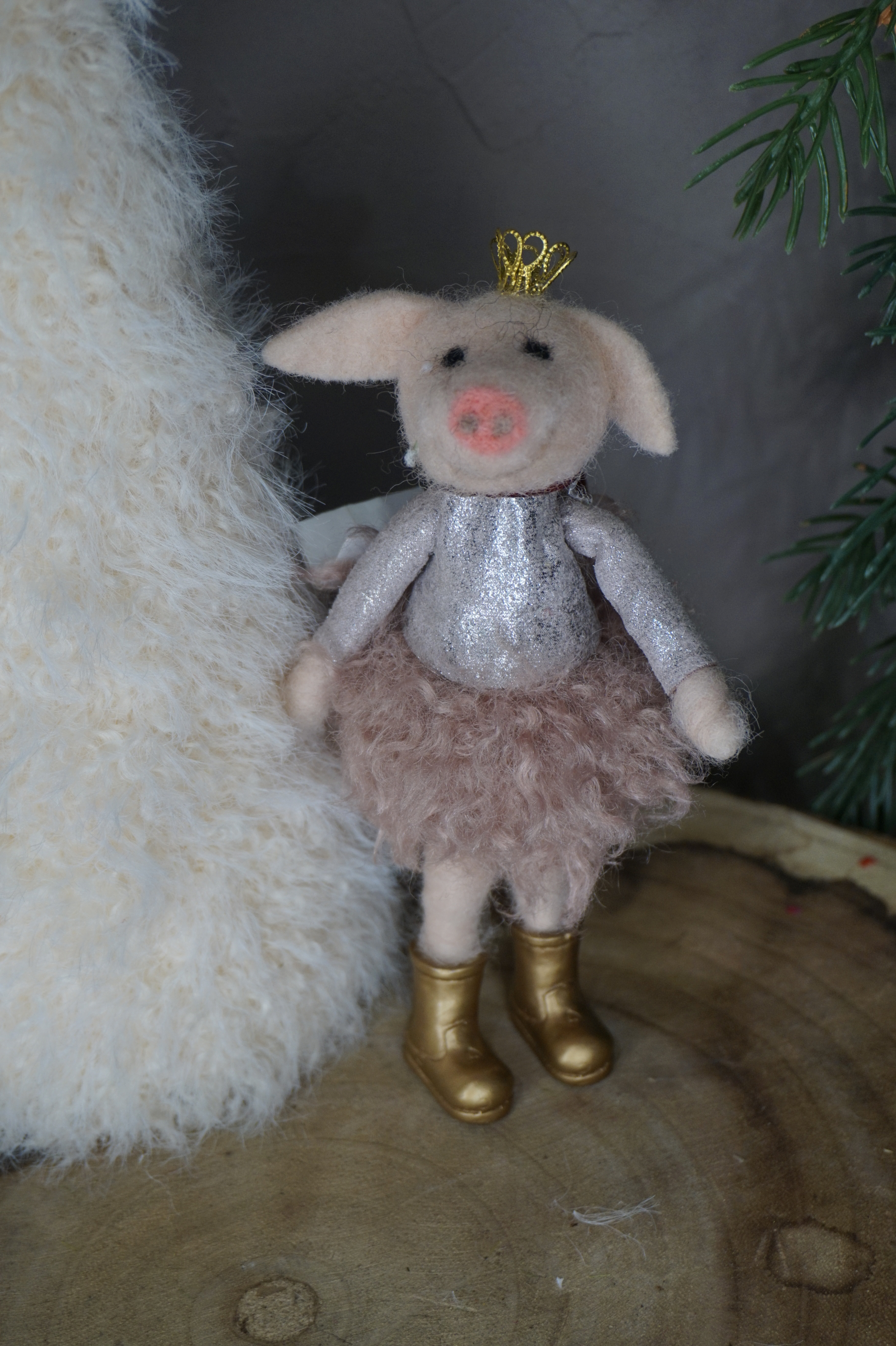 Adorno árbol - Cerdita princesa - Imagen 3