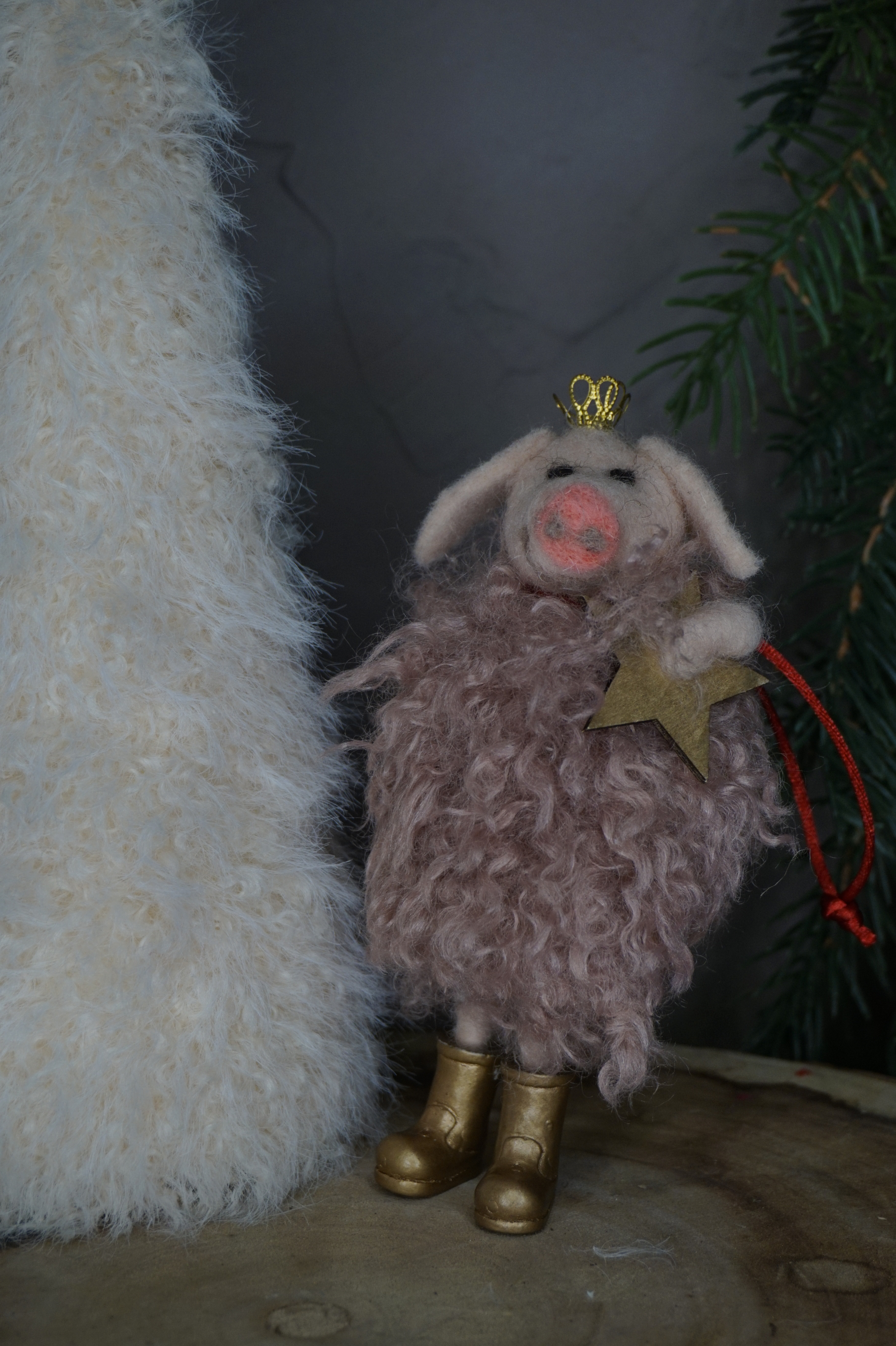 Adorno árbol - Cerdita reina - Imagen 2