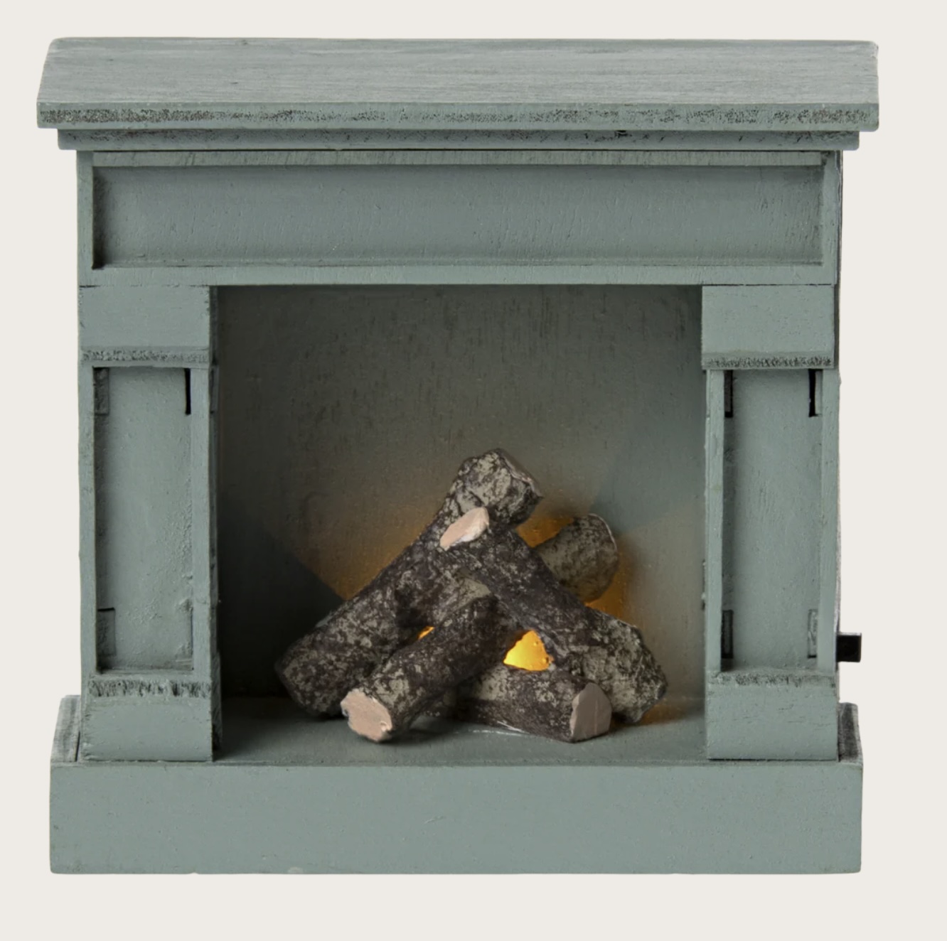 Maileg -  Chimenea, Ratón azul - Imagen 2