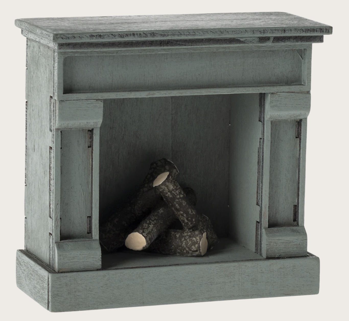 Maileg -  Chimenea, Ratón azul