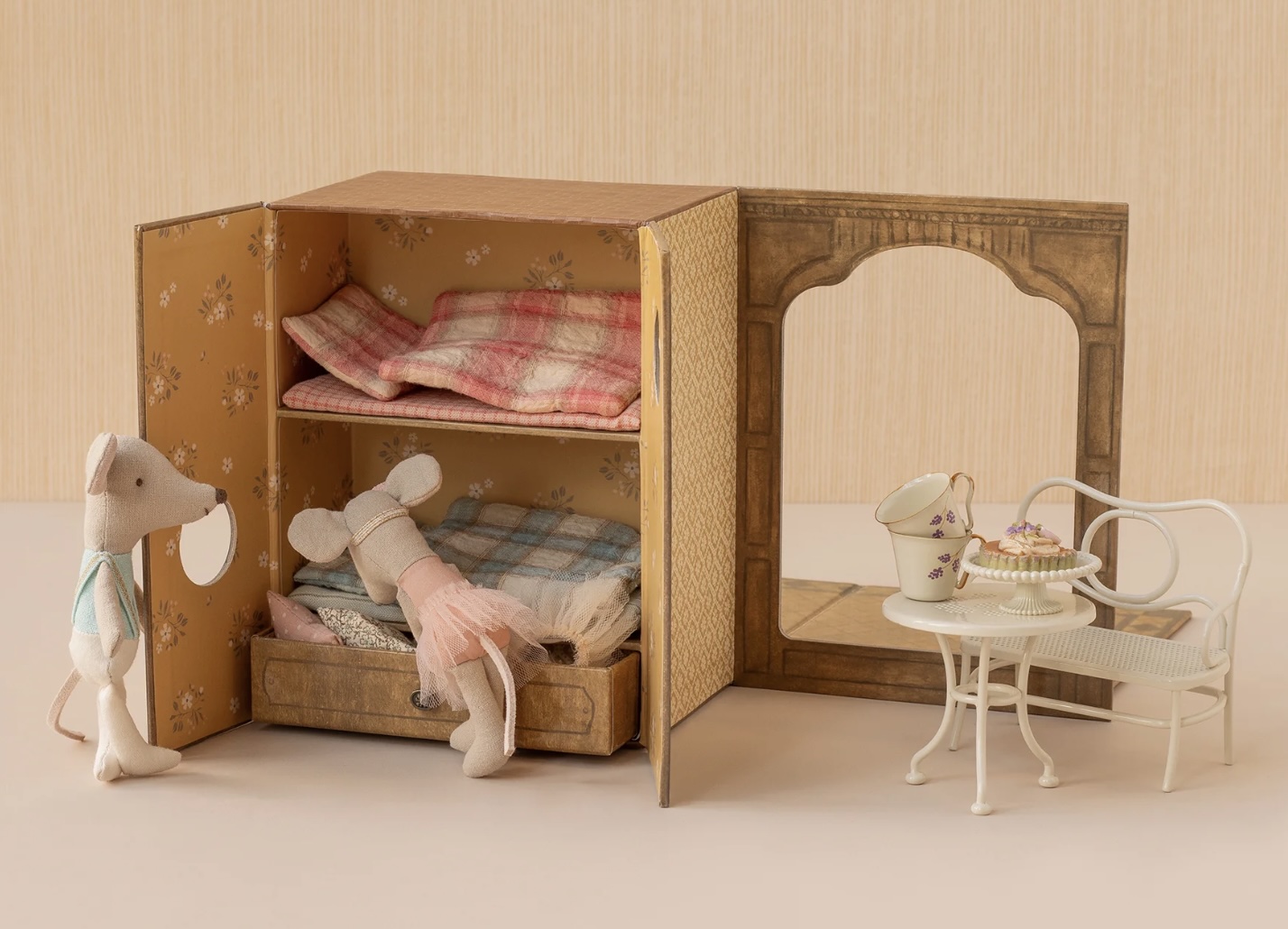 Maileg - Ratones ballet en estudio de danza, hermana y hermano pequeños - Imagen 3