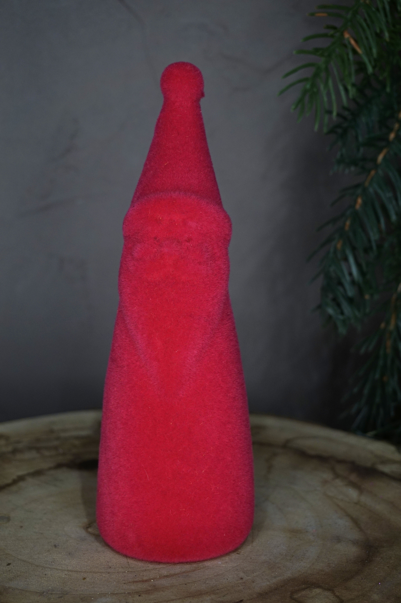 Alternative view of Decoración - Papa Nöel terciopelo rosa pequeño